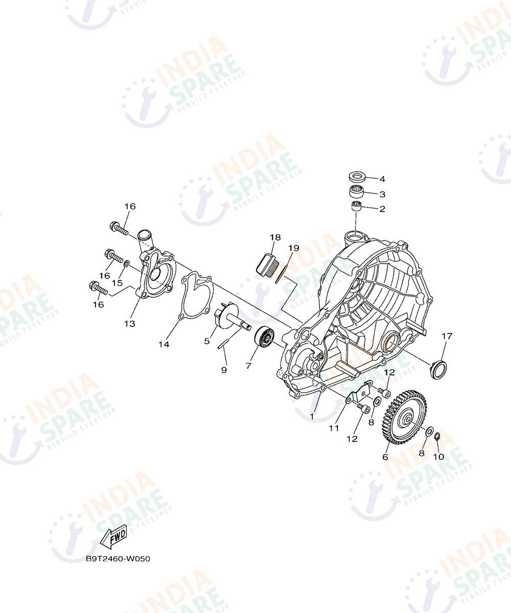 YAMAHA D772 MT 03 Series WATER PUMP